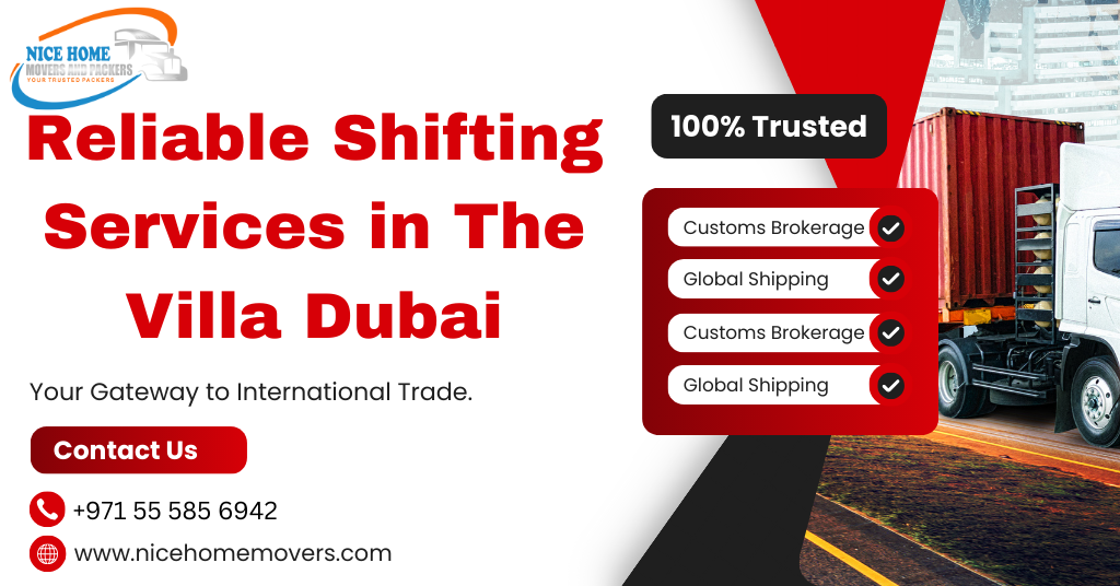 Shifting Services in The Villa Dubai