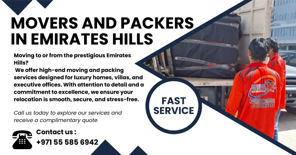 Movers and Packers in Emirates Hills